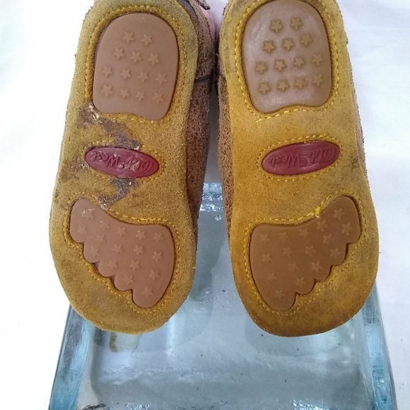 Old West Baby Infant Girls Crib Pink & Brown Leather Cowboy Boots Sz 3 - Picture 5 of 6